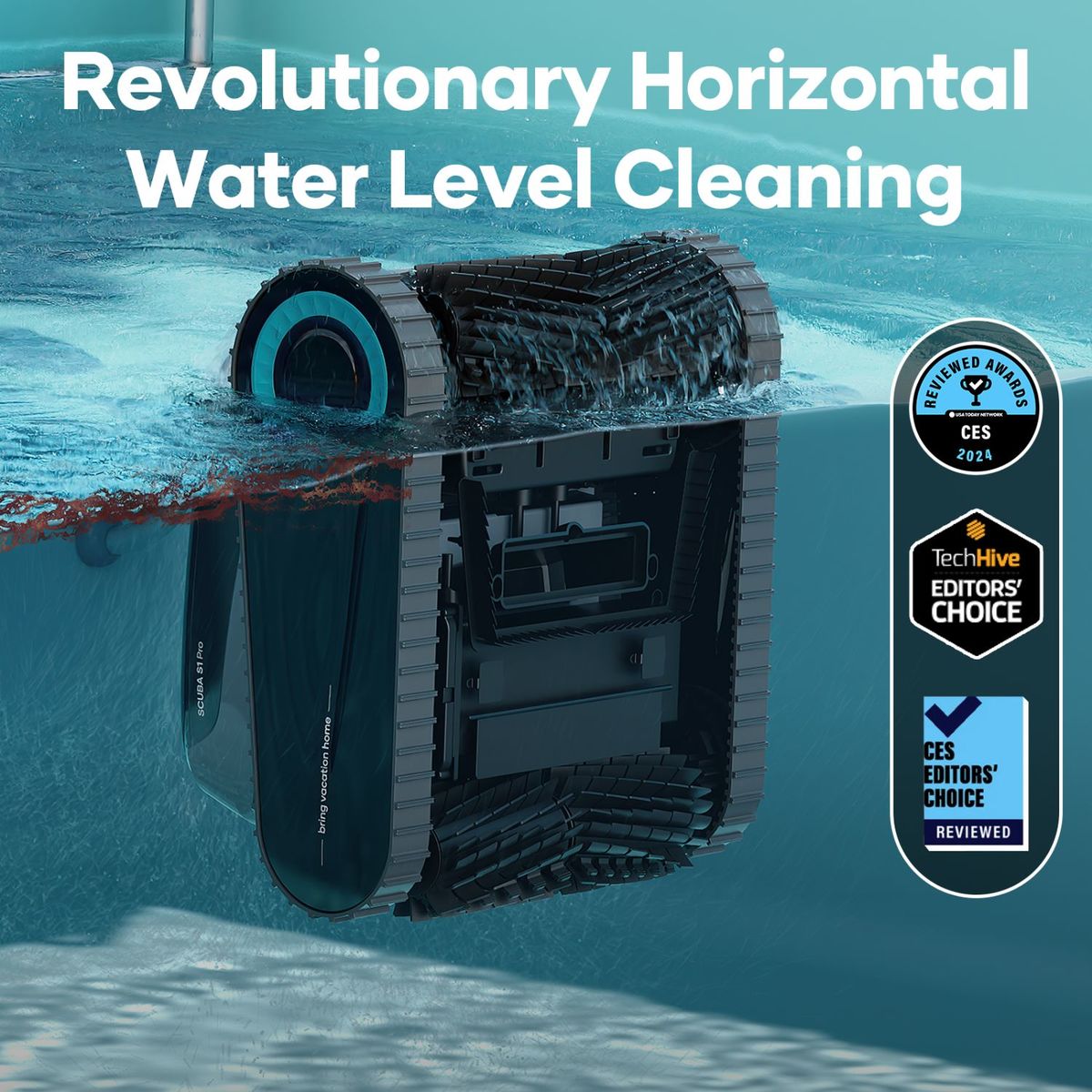 Akku-Poolroboter AIPER Scuba S1 Pro für Wand- und Bodenreinigung – Bild 2