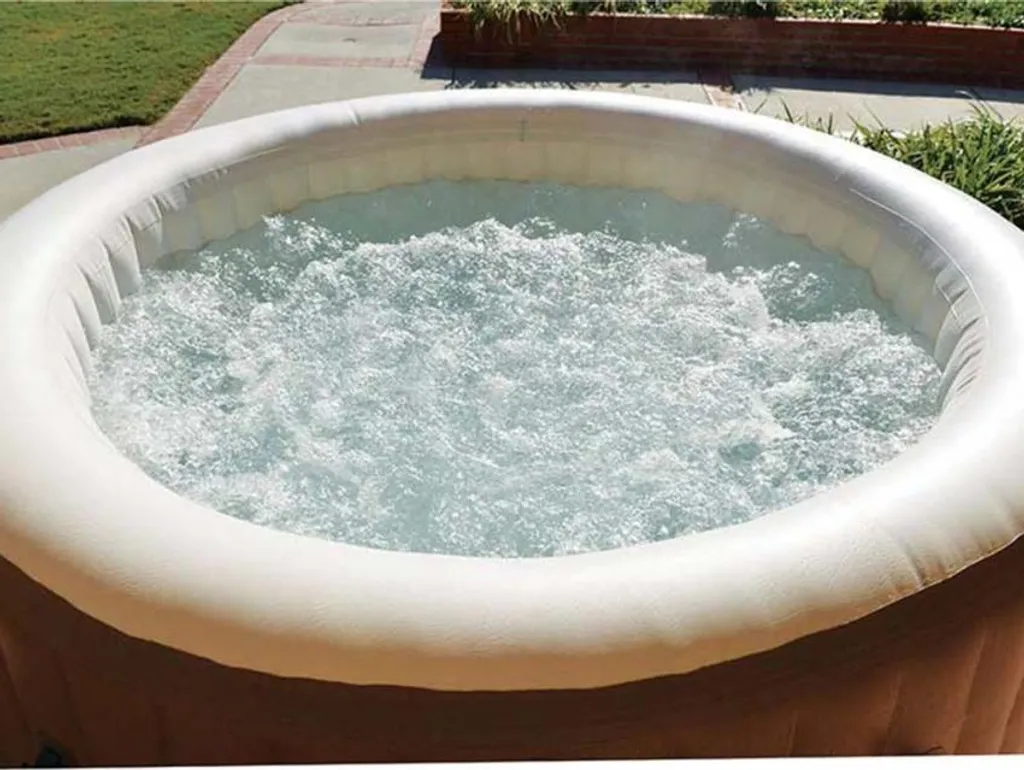 Intex 28408 Pure Spa Bubble Massage aufblasbares rundes Becken 216x 7x 165cm , 6 Personen – Bild 5