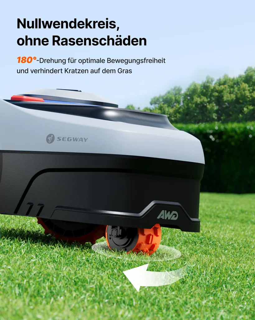 Navimow i205 AWD Mähroboter ohne Begrenzungskabel mit Garage S, Allradantrieb für Steigungen bis zu 45 %, EFLS NRTK + Vision(Getrennt versandt werden) – Bild 3