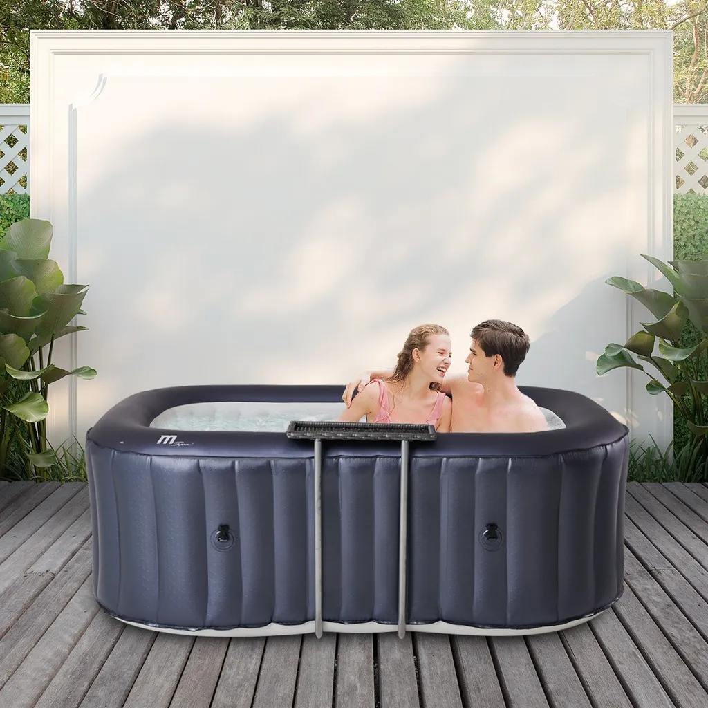 MSpa Whirlpool Urban Nest U-NE021 | Indoor & Outdoor Whirlpool – Aufblasbar – 2 Personen – Massagefunktion – Anti-Frost – Ozon-UV-C-Desinfektion