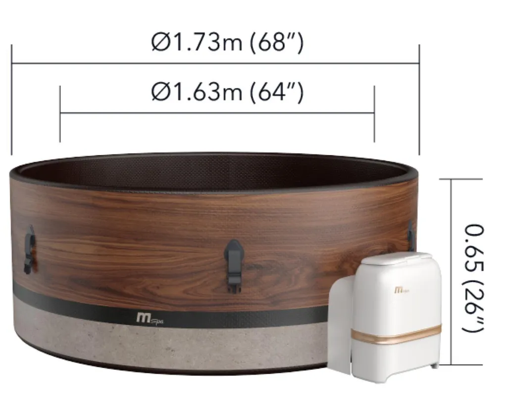 MSpa Whirlpool Duet, 173x173x65cm – Bild 12