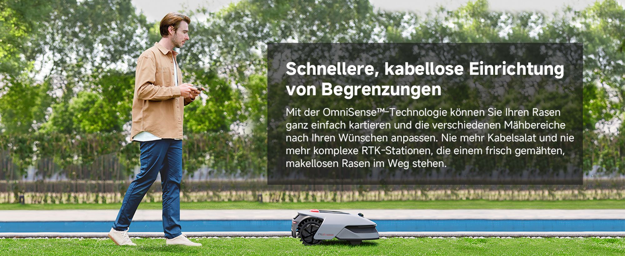 Dreame A1 Pro+Rasenmäher-Garage Combo,Intelligenter Mähroboter,Drahtloser Umfang Mähroboter,App-Steuerung,Intuitive Zonenverwaltung,3D-Erkennung – Bild 8