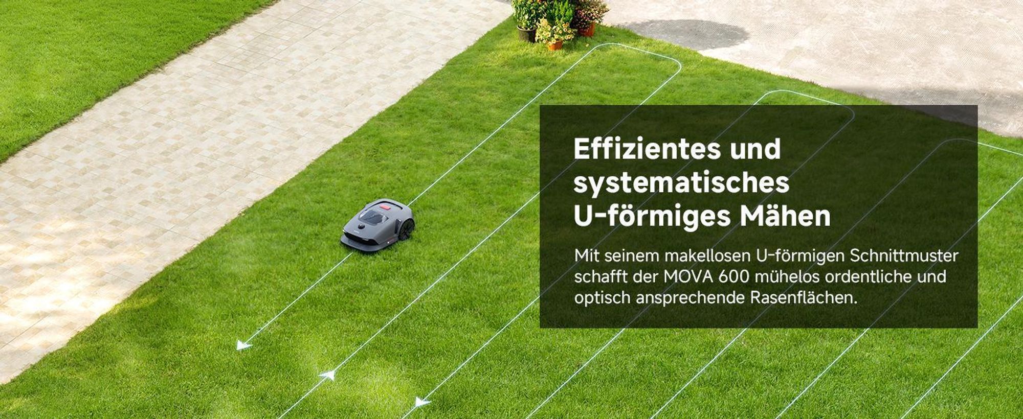 MOVA 600 Kabelloser Mähroboter mit UltraView™ 3D LiDAR, kabellos ohne Begrenzungskabel, Automatische Navigation, bis 600 m² Rasenfläche – Bild 16