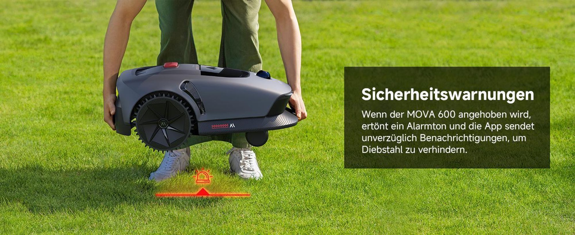 MOVA 600 Kabelloser Mähroboter mit UltraView™ 3D LiDAR, kabellos ohne Begrenzungskabel, Automatische Navigation, bis 600 m² Rasenfläche – Bild 12