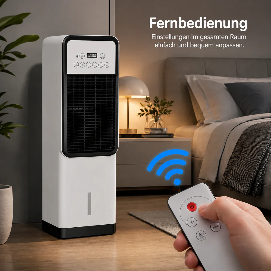 Tragbare 4-in-1 Klimaanlage 2.0 mit Fernbedienung